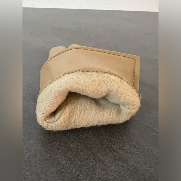 Vintage Fownes Tan Beige Leather Gloves Women’s Size A WPL‎ 9522 Acrylic Lining - Picture 6 of 7